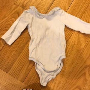 Jacadi blue polo collar bodysuit 3 months